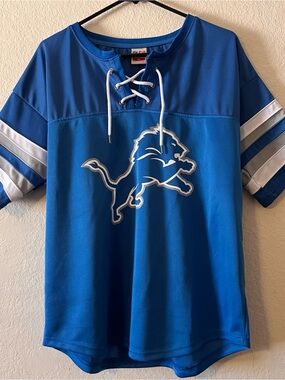 Wmns Ultra Game NFL Detroit Lions team logo shirt (XL)